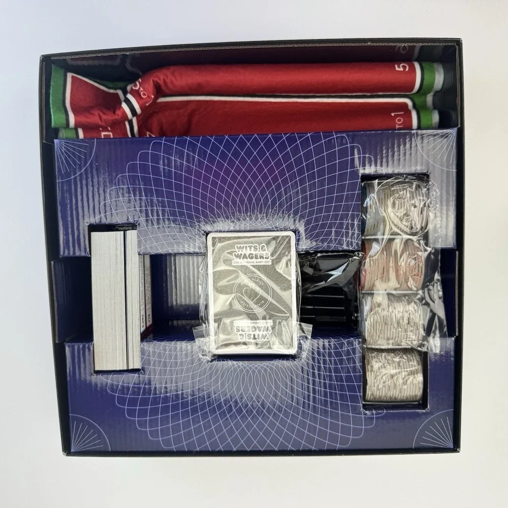 Wits & Wagers Board Game Vegas Edition 2019 Kid Friendly Party Game, Very Good